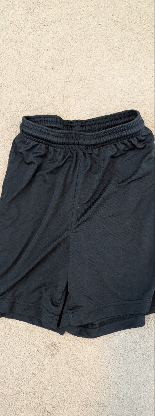 Kids Black Athletic Shorts